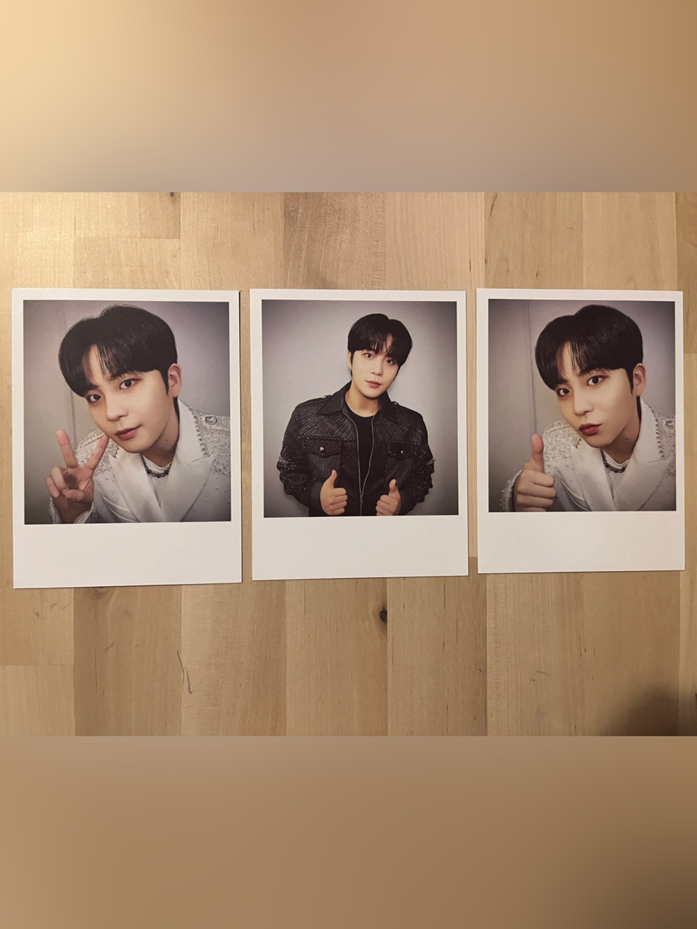 Set of 3 OFFICIAL Jongho of Ateez large photocards - Golden Hour Part 1